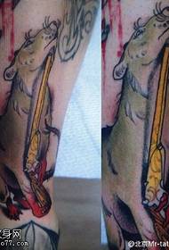 Modello di tatuaggio dipinto leone marino
