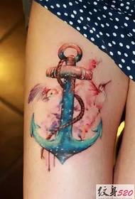 Pictiúir tattoo ancaire an AE agus Mheiriceá