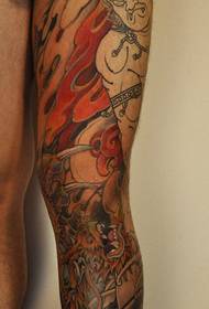 Modello di tatuaggio mostro prepotente terrorista