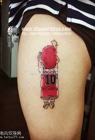 Tattoo pattern on the thigh