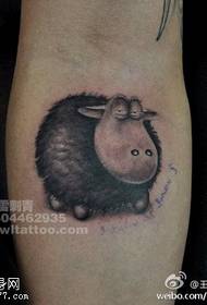 Pola tattoo domba lucu