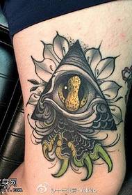 Thigh classic omnis eye tattoo pattern