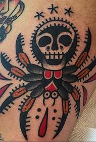 Patrón de tatuaje de cangrejo realista de ternera