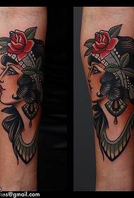 Calf godin tattoo tattoo patroon