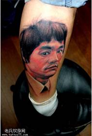 Modello di tatuaggio ritratto realistico