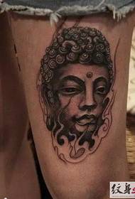 Gambe, suggestivo, tatuaggio di Buddha