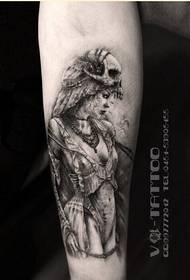ტრენდული ფეხი გოგონას tattoo ნიმუში რეკომენდირებული სურათი