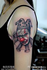 Pàtran tatù clown olc gàirdean