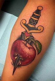 Borjú tőr tetoválás alma tetoválás minta