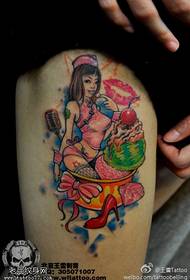 Colour sexy ice cream runako rwekunaka tattoo maitiro