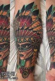 Modello di tatuaggio della dea indiana del vitello