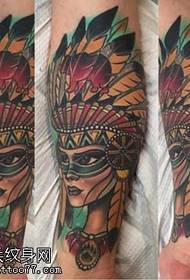 Corak tattoo dewi India