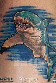 Шаблон татуювання акули чорнилом