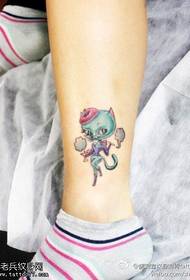 Sexy daim npav ventilated kitten tattoo qauv