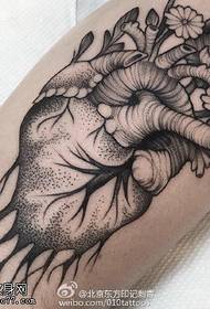 Pattern di tatuaggi di l'organu di vitellu