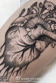 Pattern ng tattoo ng calf organ