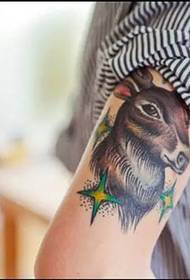 Cute kind deer tattoo