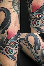 Patró de tatuatge de peix de vedell