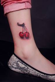 Belli gambe, belli è eleganti stampi di tatuaggi di ciliegia