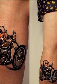 Fashion women's legs personalized motorcycle tattoo pattern pictures