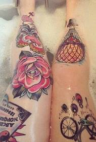 Tatoo Ewopeyen ak Ameriken an flè