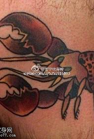 Modèle réaliste de tatouage de homard