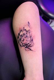 Personaliséiert Been Moud gutt ausgesinn Sonneblum Tattoo Muster Bild