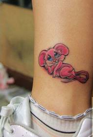 Stilīgs un skaists mīlīgs un skaists Mickey Mouse tetovējuma attēls