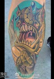 Monster tetovanie vzor na tele