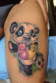 Immagine di foto di tatuaggio di panda di belle gambe di personalità