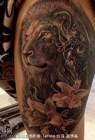 الگوی خال کوبی Weifeng Dominering Lion King Tattoo