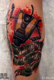 Kallef Roboter Tattoo Muster