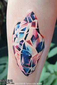 Glamourous pattern ng tattoo ng diyamante