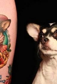 美麗的寵物狗紋身圖案