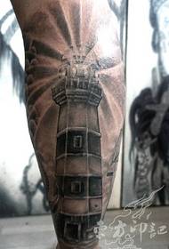 Klasik modèl tatoo fa sou estati ti towo bèf