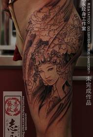 tattoo ງາມແບບປະ ຈຳ ຊາດໃນຂາ