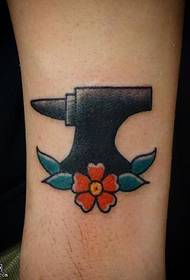 Kalf bijl tattoo patroon