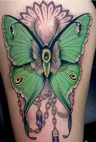 Mga personalidad binti fashion medyo butterfly tattoo larawan ng larawan