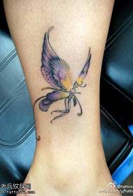 蝴蝶 fluganta papilio elfo tatuaje ŝablono