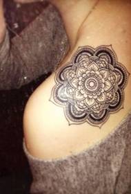 Beautiful mandala pattern tattoo
