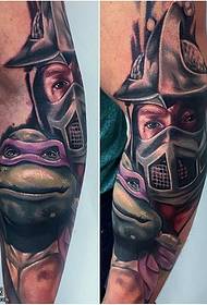 Shank Ninja Turtle tatuu Àpẹẹrẹ