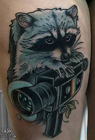 Μικρό μοτίβο τατουάζ σκίουρος
