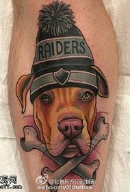 Puppy dog \\ u200b \\ u200btattoo na may sumbrero