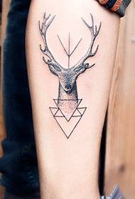 Tatuaggio con motivo fulvo gamba