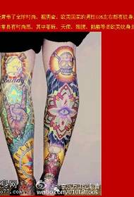 European and American fashion elements tattoo pattern