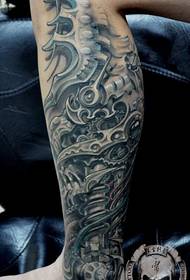 Modello di tatuaggio meccanico 3D prepotente