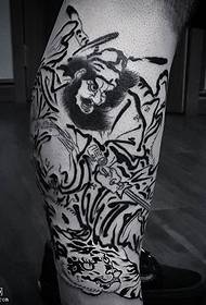 Ghimpi de picior model de tatuaj de tigru Wusong