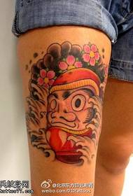 Modello di tatuaggio uovo di Dharma dipinto a fiori di ciliegio