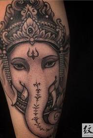 Leg classic elephant tattoo design recommended