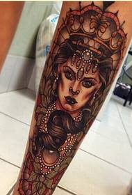 Личност ногу моде, слике европског и америчког узорка тетоважа девојака